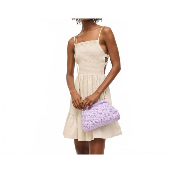 NEW URBAN EXPRESSIONS urban expressions annie clutch in lilac - Picture 7 of 8